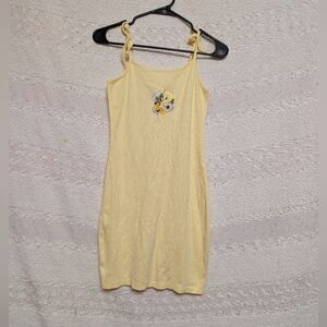 Yellow Womens Tweety Bird Dress Ribbed Size Medium